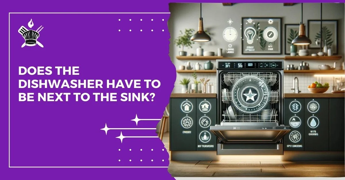 Does the dishwasher have to be next to the sink?